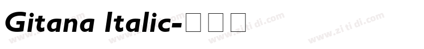 Gitana Italic字体转换